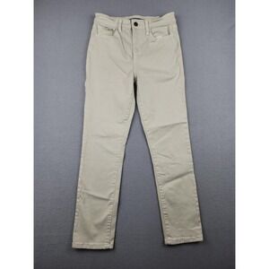 Joes Jeans Womens 25 Beige Light Wash Mid Rise Skinny Stretch Denim Pants Casual